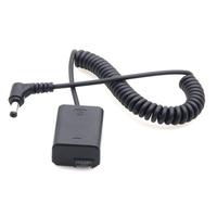 NP-FW50 imitacja baterii opakowanie łącznik z złącze męskie DC moc kabel spiralny dla Sony A6500 A6300 A6000 a7 a72 a7s a7r 1